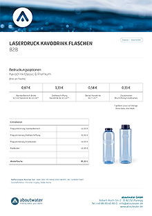 B2B price list Kavodrink Classic &amp; Premium - engraving
