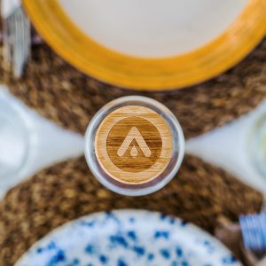 Laser engraving bamboo cap aboutwater